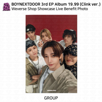 boynextdoor 19.99 clink ver weverse コンプ5 BOYNEXTDOOR 19.99 weverse Japan Clink ver. POB Official
