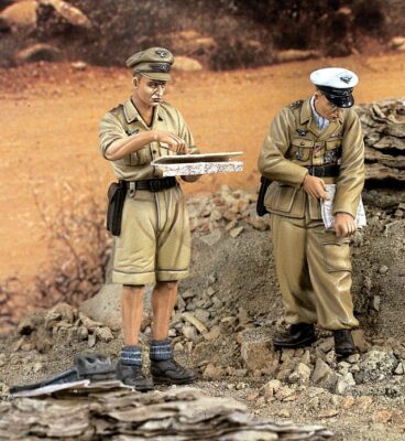 Verlinden 1/35 Scale Afrika Korps German DAK NCO Soldiers WWII