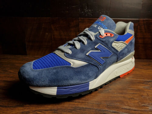 New Balance M998CSAL EE. UU. 998 (Azul Naranja) Gamuza Para Hombre 7,5/Eur 40,5/Reino Unido 7 - Imagen 2 de 5