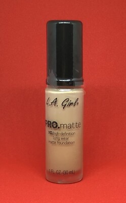 LA Girl Pro Matte HD Long Wear Foundation - GLM678 Sand - NEW Some Seal Tear