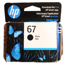 HP Ink Cartridge 67 Black New Exp. 10-2025, 02-2026 06-2026 07-2026 See Descript