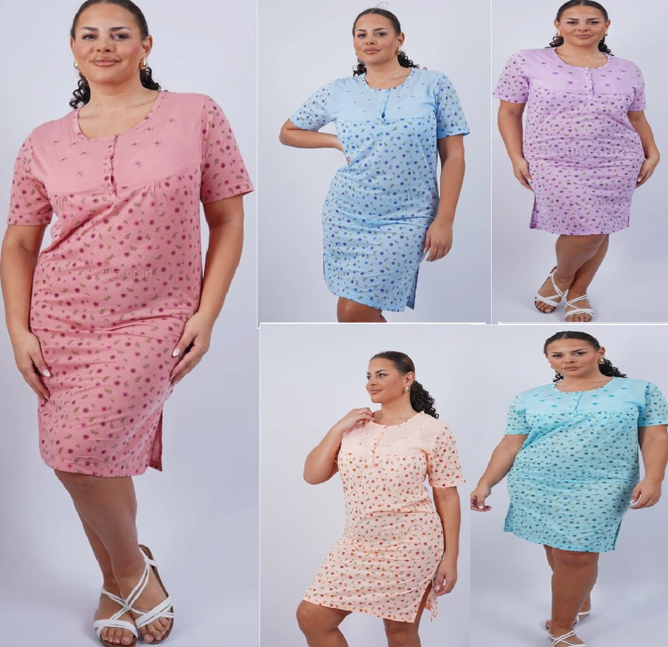 BRANDED Ladies Womens Cotton Pyjamas Set Nightwear Nighties Shorty