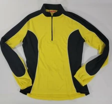 Bellwether Women's Yellow/Black Cycling Lightweight 3 Back Pocket Jacket Size M
