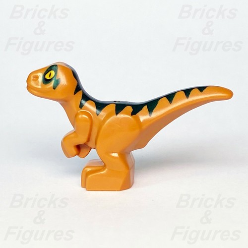 Jurassic World LEGO® Baby Raptor Orange Dark Green Markings Dinosaur 75938 - Picture 2 of 3