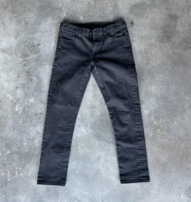 Uniqlo Mens Black Selvedge Jeans Slim Straight Mid size 32x32