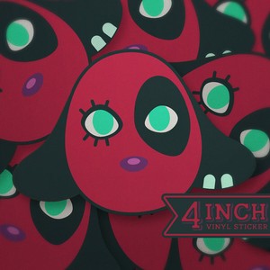 Download Animal Crossing Cherry Inspired Vinyl Sticker Ebay PSD Mockup Templates