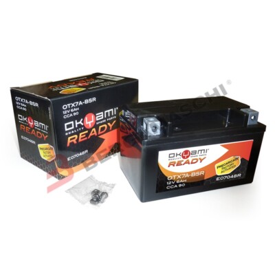Batteria A Gel Sigillata Pronta All'uso YTX7A 12V 6AH MOTORPARTS - Foto 6