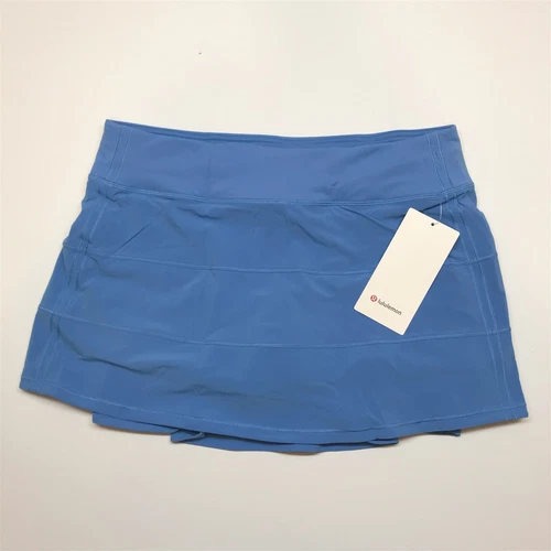 NEW LULULEMON Pace Rival 15" Skirt 4 14 Pool Party Blue