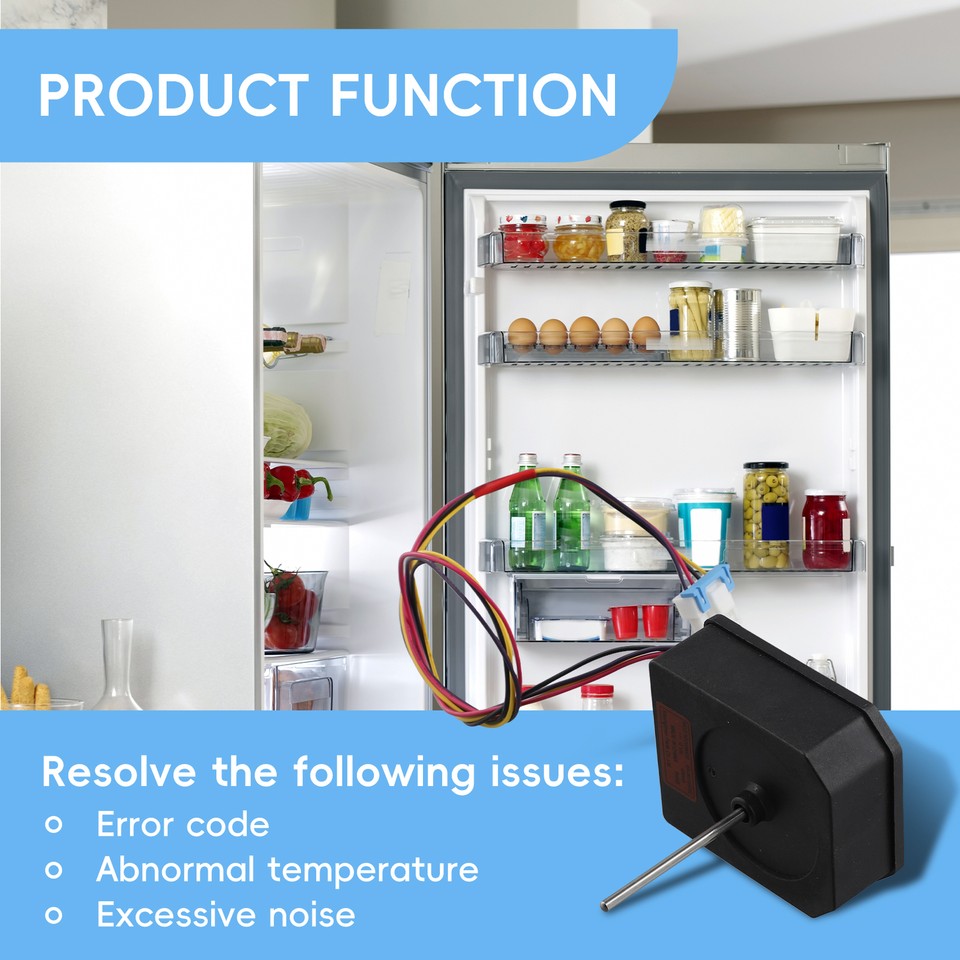 For Refrigerator Folding Door Freezer DC Fan Motor RDD056X22