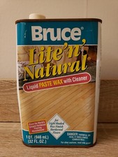 bruce lite n natural liquid paste wax
