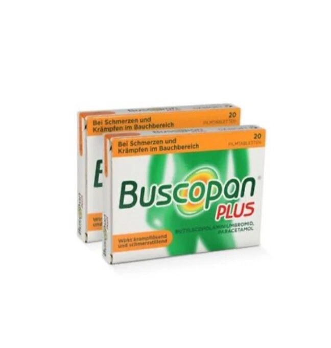 A. NATTERMANN & CIE GMBH BUSCOPAN plus 10 mg/500 mg Filmtabletten Doppelpackung 2 x 20 Stück PZN 02483617