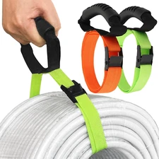 Heavy Duty Storage Straps with Handle(2 Pack) for Cables, Ropes and Hoses, Exten