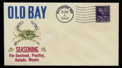 1940s Old Bay Seasoning Advertisement Featured on Collector's Envelope *OP1355