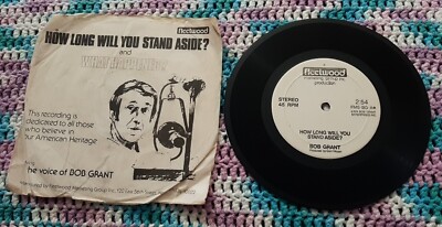 Bob Grant 45 How Long Will You Stand Aside / What Happened? 1974 Fleetwood