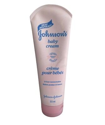 Johnson's Baby Cream Pink Tube 8 oz Sealed Discontinued New Old Stock