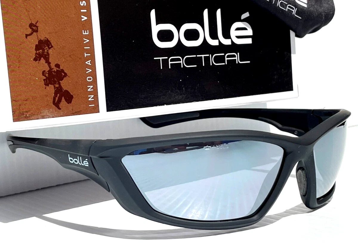 PICKLEBALL Bolle' SWAT Matte Black Silver Mirror Lens Sunglass 40138