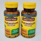 Nature Made Potassium Gluconate 550 mg, 100 Tabs per Bottle (2 Pack) Exp 07/2029