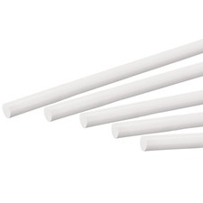 5 PCS ABS Plastic Rod Round Solid White Bar 4mmx250mm DIY Architectural Model
