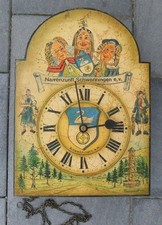 Fasnacht Narrenzunft Schwennigen Villingen Bemalte Wanduhr signiert Künstler Top