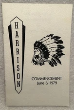 1979 Harrison High School Commencement Program Evansville IN With Grads’ Names