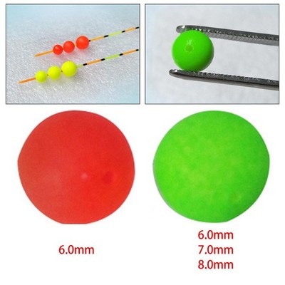 100 Stück Angelindikator Ball Bobber Foam Strike Indicator Angelschwimmer