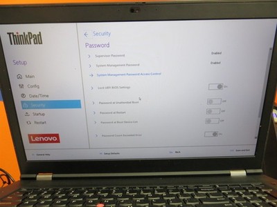 BIOS Locked Lenovo ThinkPad P17 Gen 1 Intel Xeon W-10855M 2.8GHz 32GB 256GB SSD