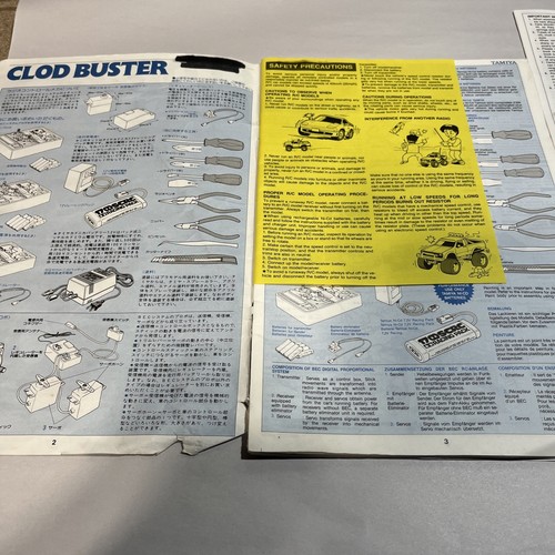 Tamiya Clod Buster RC Monster Pick-Up Truck Manual. 28 ILL Pages. Good Condition - Picture 2 of 8