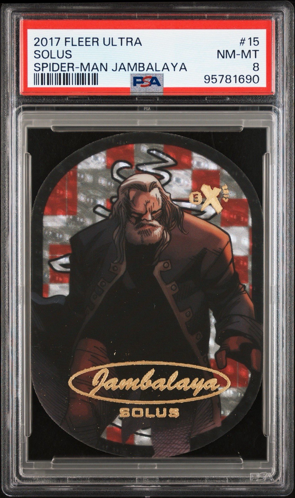 Solus 2017 Fleer Ultra Spider-Man Marvel Jambalaya PSA 8 Card #15 of 30