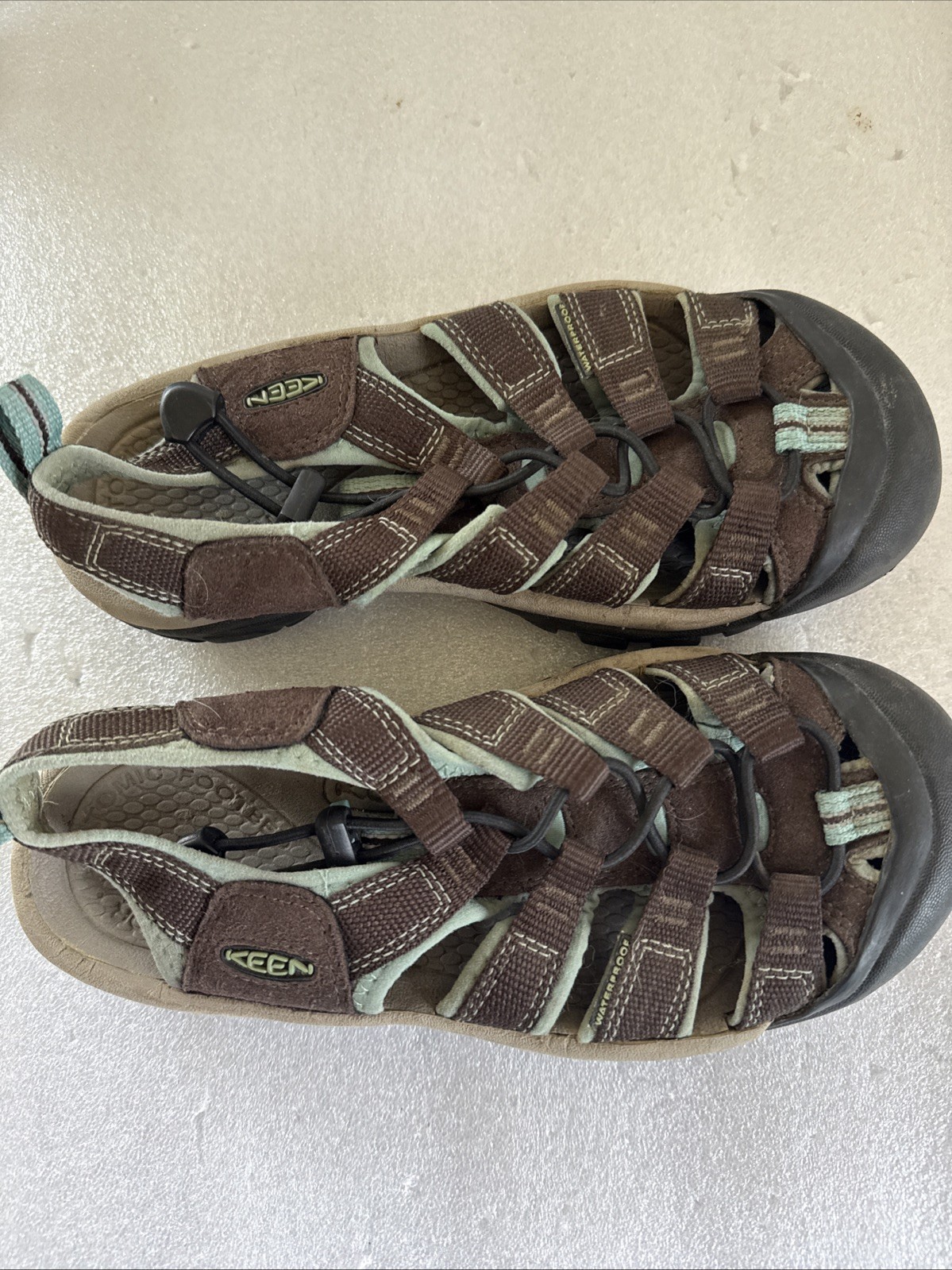 KEEN Scarpe Acqua Donna 6.5 Newport H2 Marrone Azzurro Sandali da Escursionismo