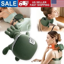 Neck Massager with Heat, Simulated Human Hand Neck Massager Wireless, Ergonomic