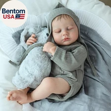 20-Inch Reborn Baby Girl Doll, Full Silicone Body, Bathable & Poseable, Weighted