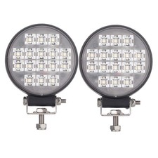 2x 3.5 16w Round Led Fog Light Pods 6000k 150 Wide Flood Beam Truck 4x4 Suv