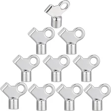 Gisafai 10 Pcs Radiator Bleeding Air Valve Key Metal Copper Alloy Plumbing Tool