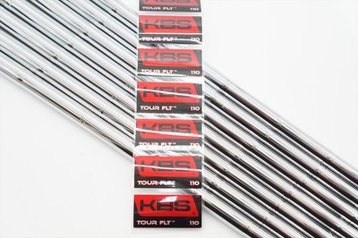 New KBS Tour FLT 110 Regular #4-PW Iron Shaft Set Uncut .355 37.5-40'' 1260397