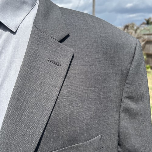 Jos A Bank Herren 54 L Braun Wolle Tailored Fit 2-Knopf Blazer Anzug Sakko - Bild 2 von 16