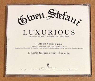 Gwen Stefani - Luxurious RARE promo radio only CDr single w/ exclusive remix