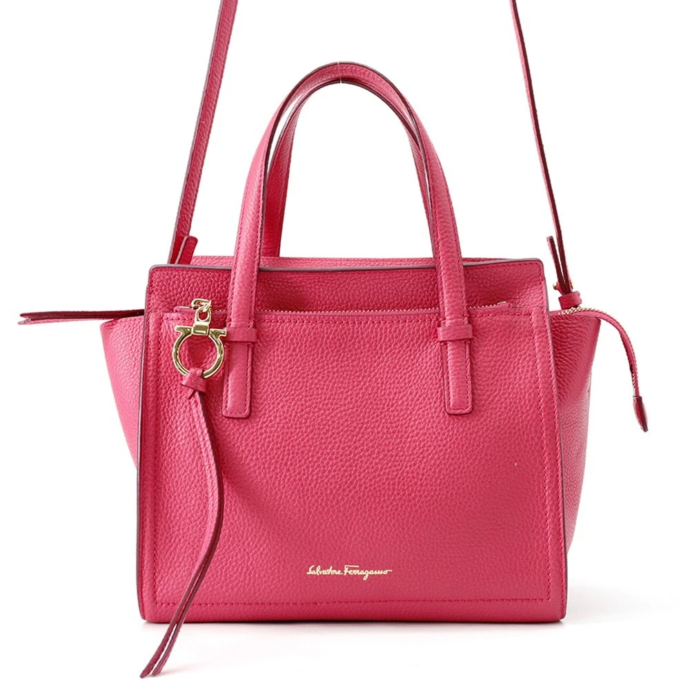 Ferragamo — Ferragamo Gancini 2wayBag Leather Pink 21F478