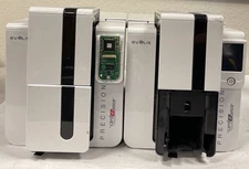 Lot Of 2 Evolis Primacy PM1P0000YS-SP00095 ID Card Printer. For Parts Or Repair