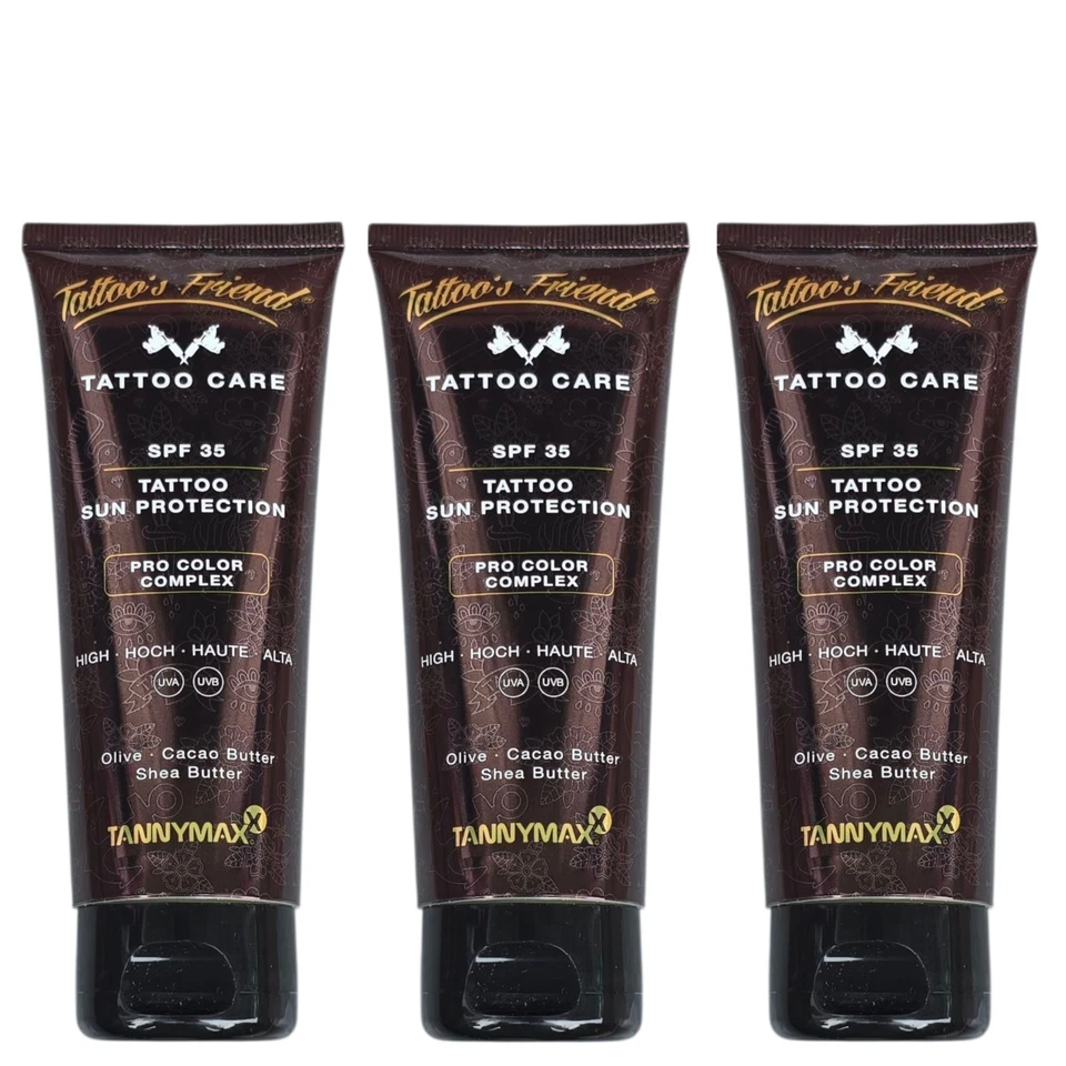 Tannymaxx/Tattoo Friends SPF35 Tattoo Sun Protection 3x100ml/Sonnencreme - Bild 1 von 2