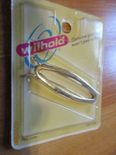 Vintage Wilhold 70's Style Goldtone Oval Barrette Original Packaging Rare NOS