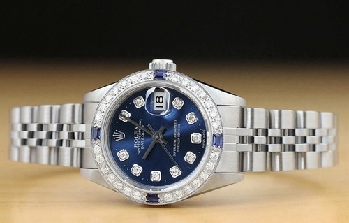 Ladies 26mm Rolex Datejust Reference 69174, 18k White Gold Bezel