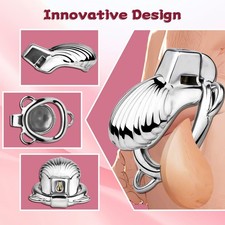Shell Chastity Cage Metal Chastity Device and Stainless Steel Penis Restraint