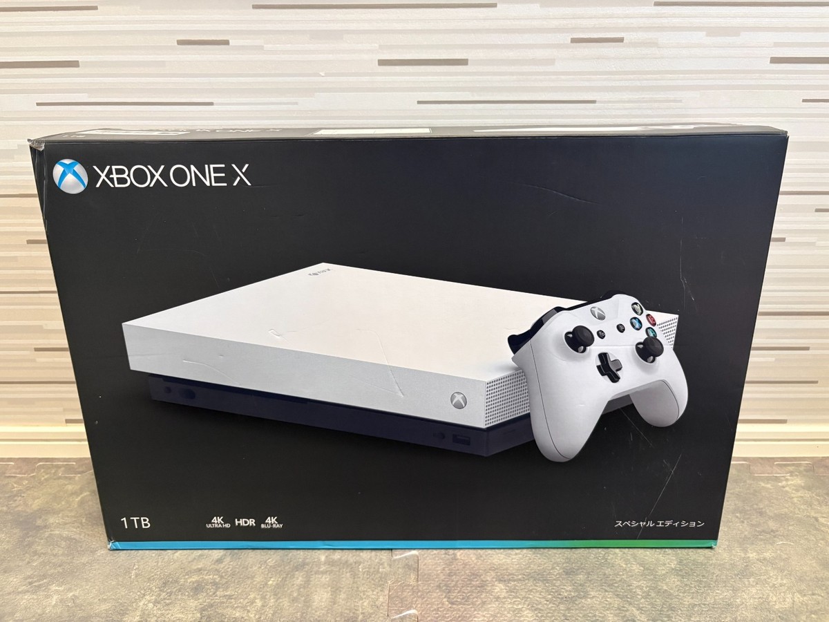 Microsoft Xbox One X 1TB White Special Edition In Box From Japan