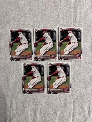 2025 Bowman Draft Mason Morris 1st Bowman 5-Card Paper Lot #BD-66 Reds