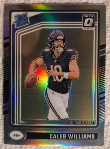 2024 Donruss Optic Caleb Williams Rated Rookie Silver Holo Prizm #201 Bears RC