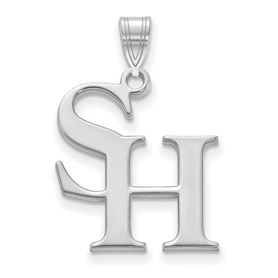 Großer Anhänger 10k Weißgold LogoArt Sam Houston State University
