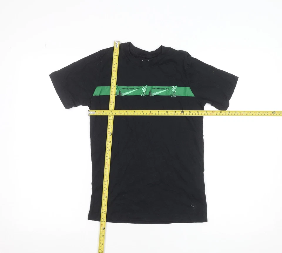 Nike Boys Black Liverpool FC Short Sleeve T-Shirt Size M 137-147cm - Image 2 of 4