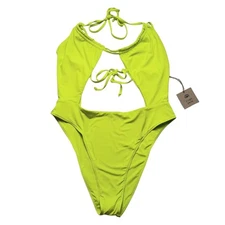 Toast Swim Tunnel Multi-way One Pieces Swimsuit Kiwi Size LARGE New NWT