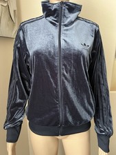 Adidas Originals Women  s Firebird FB TT Track Jacket Velvet Velour Retro sz M