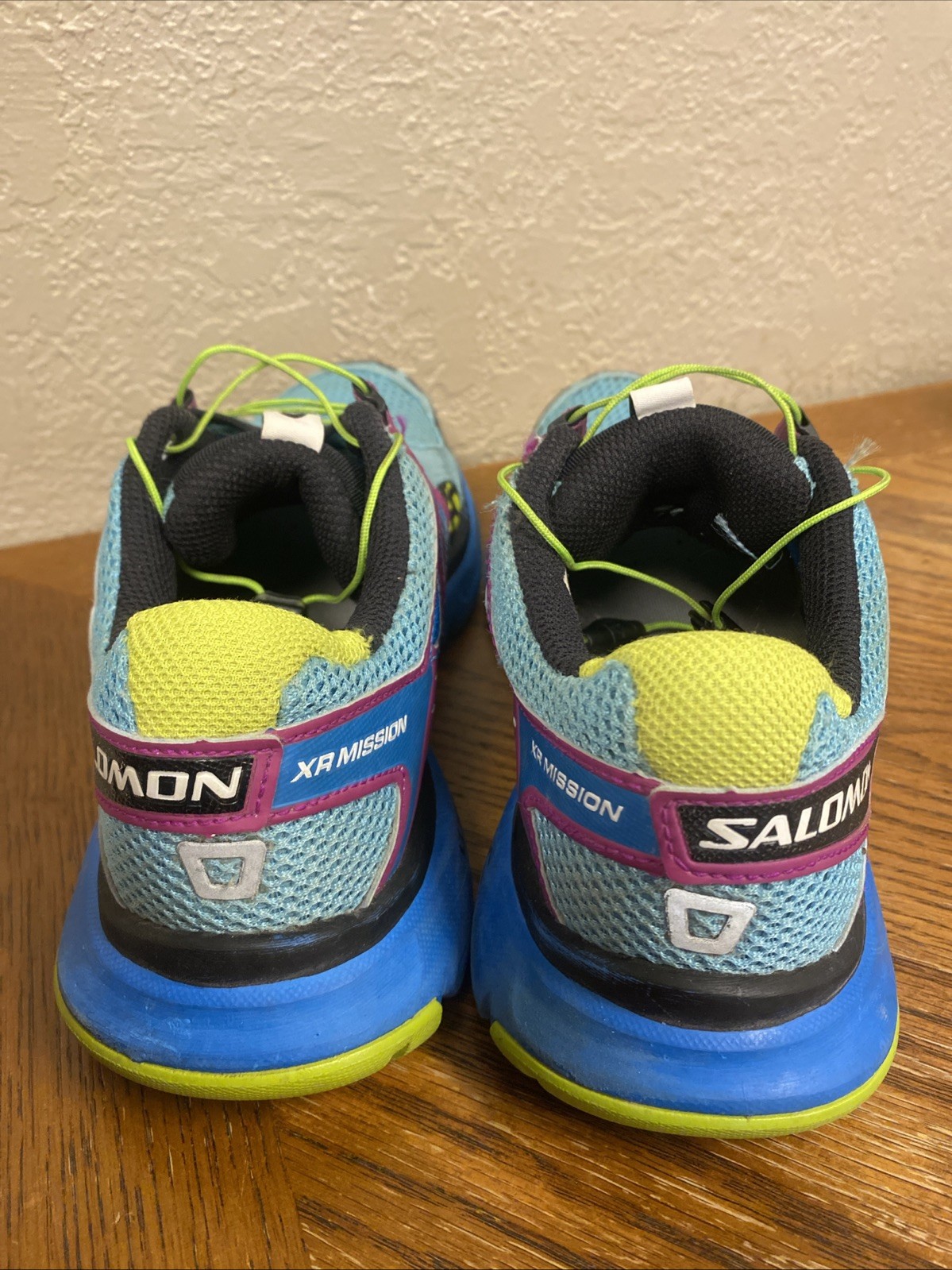 Scarpe SALOMON XR MISSION 1 donna taglia 87 5 BLU trail escursionismo corsa 327035